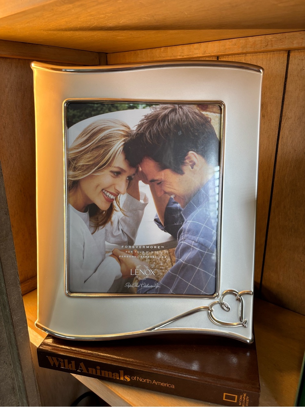 Lenox Silver Curved Picture Frame with Heart Accent